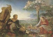 Philipp Otto Runge Rest on the Flight into Egypt (mk09) oil on canvas